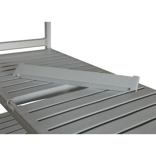 Flexible polymer shelving extra shelves