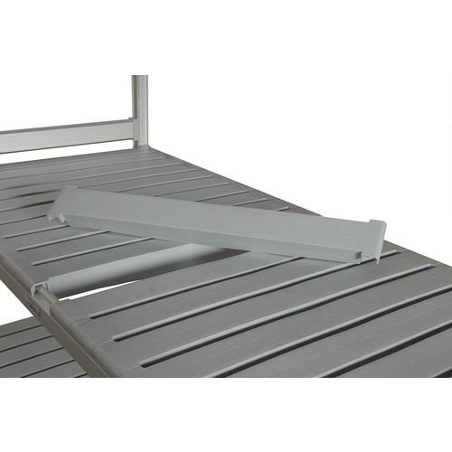 Flexible polymer shelving extra shelves