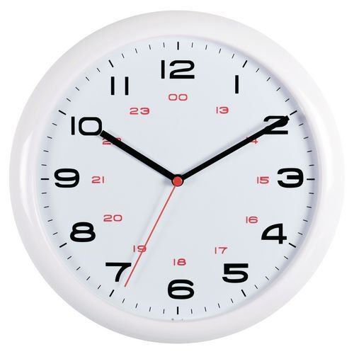 24 hour wall clock - 225mm