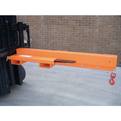 Forklift mounted low profile jibs