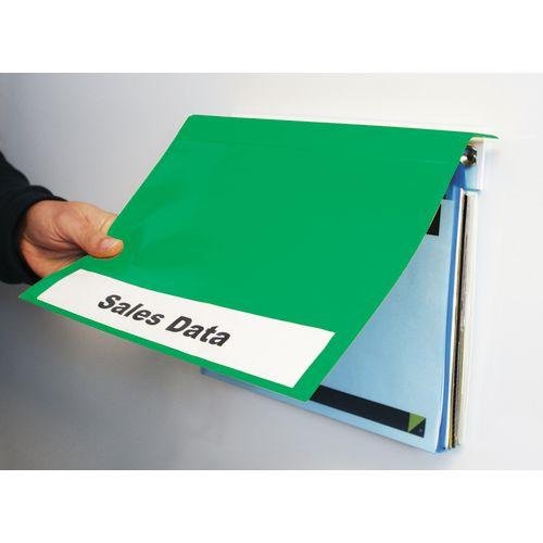 Wall mounted ring binder covers - green