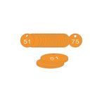 33 mm Dia. Traffolitetags - Orange (26 to 50)