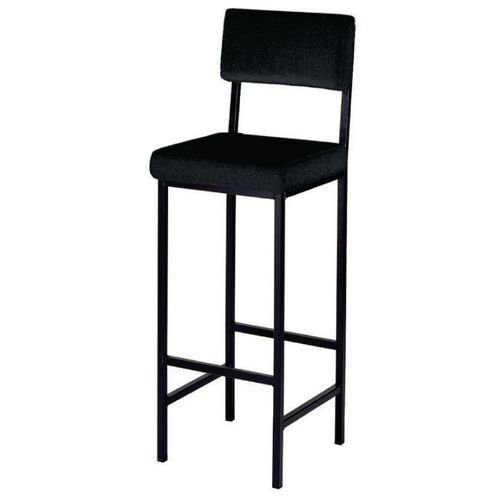 Square tube high stool with back support