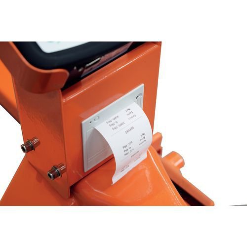 Pallet truck scales with printer