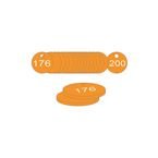 33 mm Dia. Traffolitetags - Orange (151 to 175)