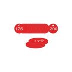 33 mm Dia. Traffolitetags - Red (176 to 200)