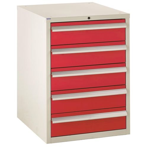 Euroslide 5 X 150mm Drawers - Red