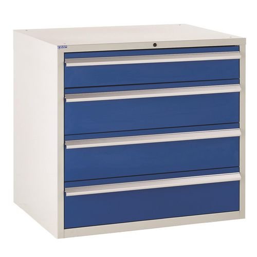 Euroslide 1 X 150mm And 3 X 200mm Drawers - Blue