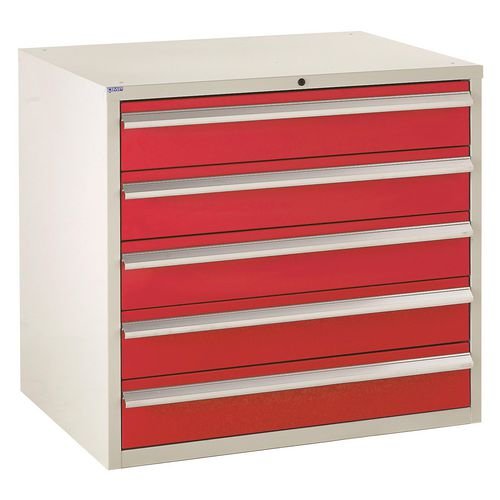 Euroslide 5 X 150mm Drawers - Red