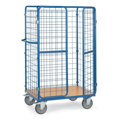 Lockable parcel trolleys