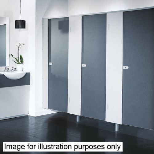 Washroom Cubicle - Door kit only (Box A), Light grey plain