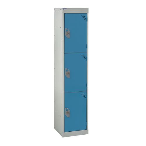 School Locker 1380.300.300 3 Compartment Light Blue