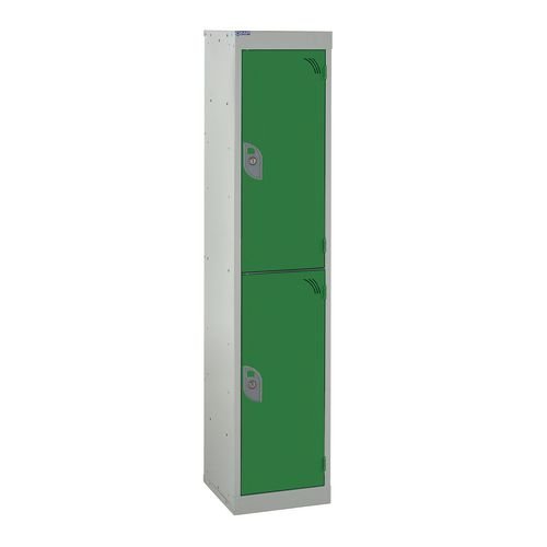 School Locker 1380.300.450 2 Compartment Green