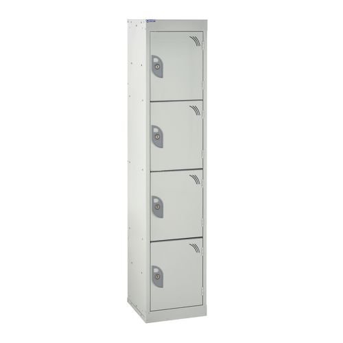 School Locker 1380.300.450 4 Compartment Light Grey