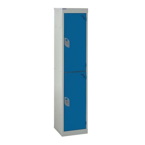 School Locker 1380.380.380 2 Compartment Blue