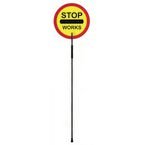Stop Works Lollipop Sign