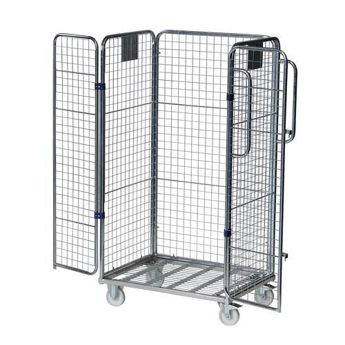 Merchandise picking trolley, optional shelf