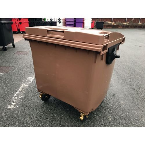 4 Wheeled bin with optional lockable lid - 660L