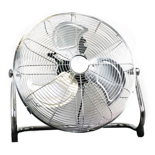 Slingsby 18 Inch (457mm) High Velocity Floor Standing Fan 3 Speed Chrome - 410487 DD