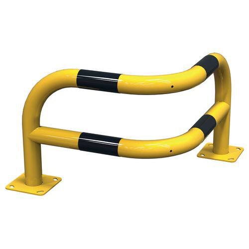 Angled corner safety barrier
