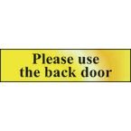 Please Use The Backdoor - Pol (200 X 50 Mm)