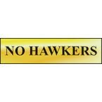No Hawkers - Pol (200 X 50 Mm)