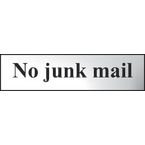 No Junk Mail - Chr (200 X 50 Mm)