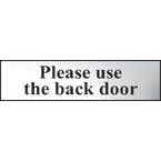 Please Use The Backdoor - Chr (200 X 50 Mm)