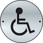 Disabled Graphic Doordisc - Saa (75 mm Dia)