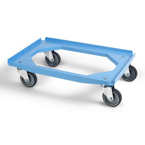 ABS plastic dolly for euro containers - 200kg load capacity