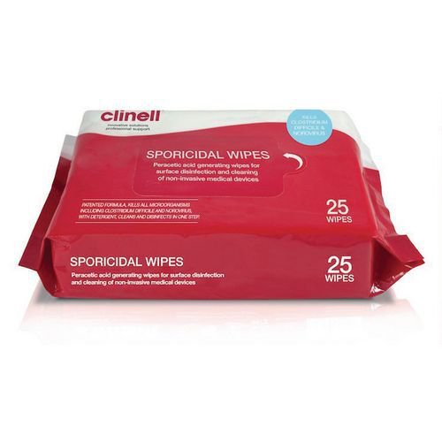Clinell sporicidal cleaning wipes