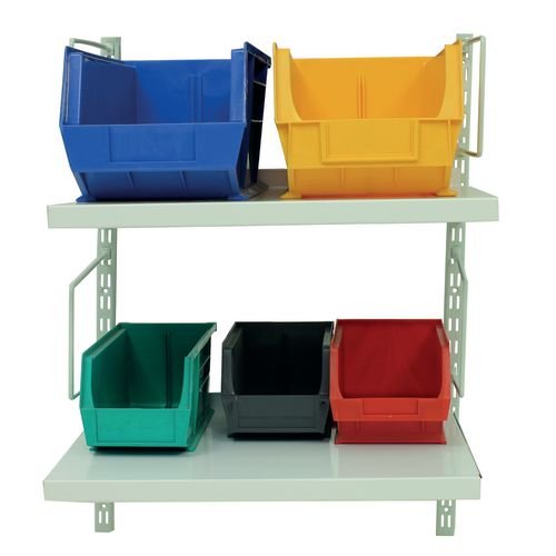 Wall Mounted Shelving Kit With Bookends - H X W X D mm: 430 X 500 X 370