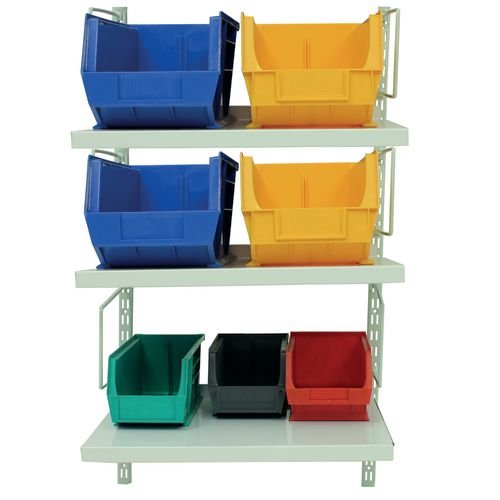 Wall Mounted Shelving Kit Without Bookends - H X W X D mm: 1220 X 500 X 470