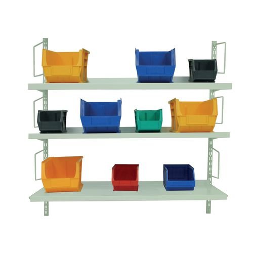 Wall Mounted Shelving Kit Without Bookends - H X W X D mm: 1220 X 1000 X 370