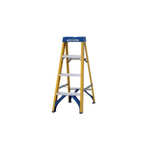Fibreglass Swingback Step Ladder, 4 Tread, En-131 Professional