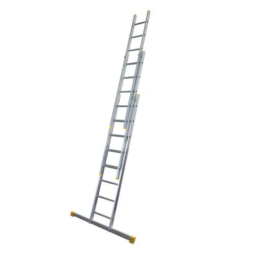 3 Section Alu Extension Ladder - 12 Tread 3.53, En-131 Professional