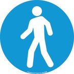 Floor Marker 430 Mmdia. Walking Man Symbol