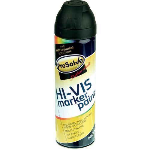 Prosolve Hi-Vis Marker 500Ml Black - Box Of 12