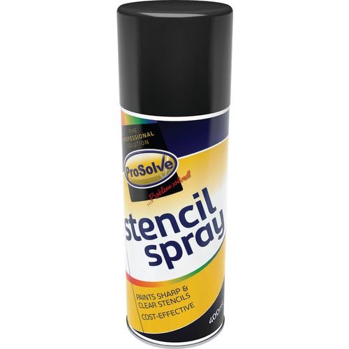 Prosolve Stencil Spray 400Ml Black - Box Of 12