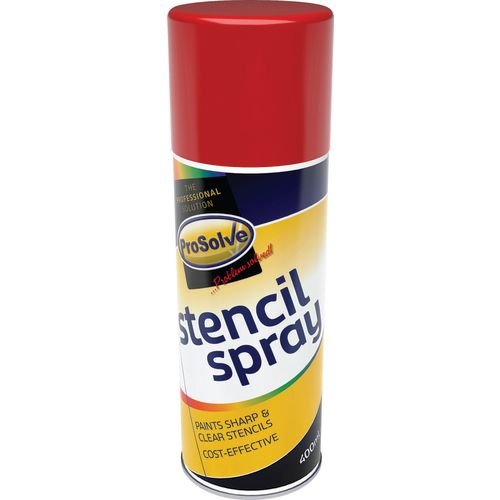 Prosolve Stencil Spray 400Ml Red - Box Of 12