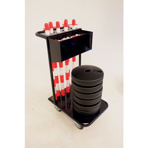Plastic post and chain trolley kits