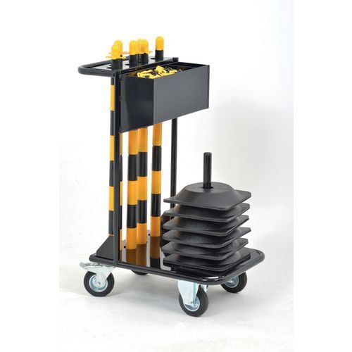 Plastic post and chain trolley kits