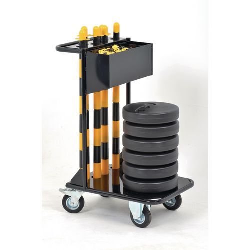 Plastic post and chain trolley kits