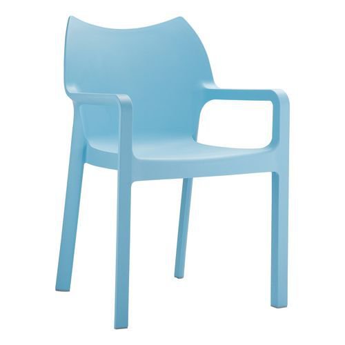 Polypropylene stacking arm chairs