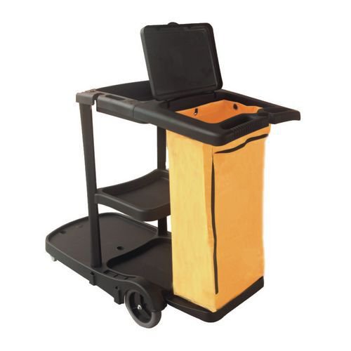 Multi purpose cleaning trolley with bag