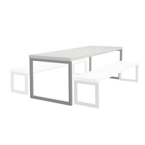 Welded table and bench set