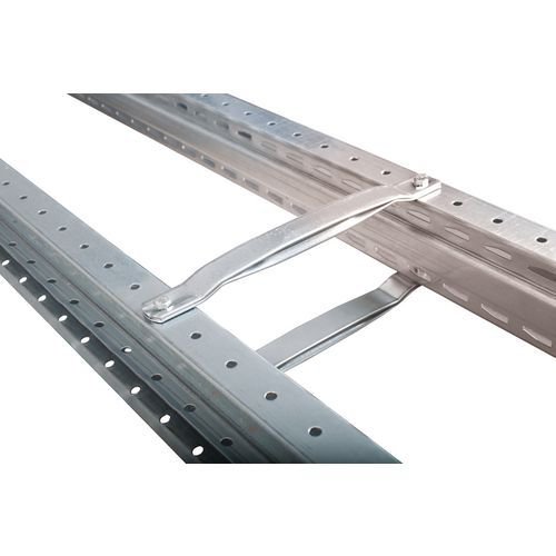 Galvanised pallet racking row spacers