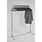 Static Coat Rackc/w 20 Black Coat Hangers