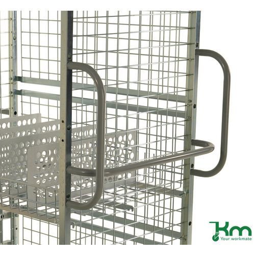 Konga medium duty shelf trolley system - vertical handle