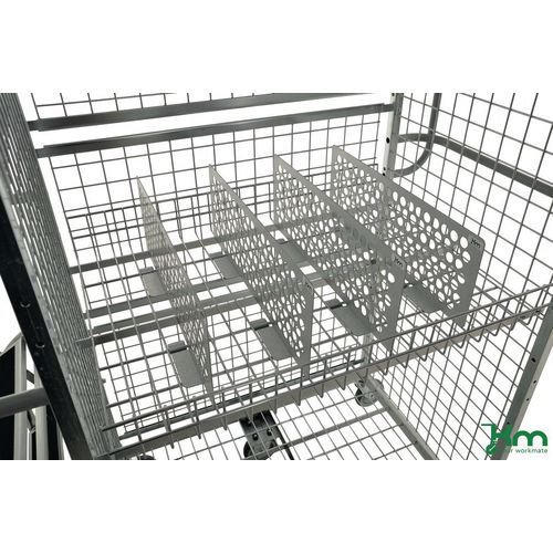 Konga medium duty shelf trolley system - shelf dividers